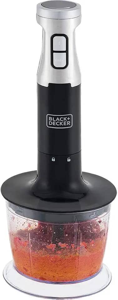 BLACK+DECKER Mixer Mini Processador Vertical 3 em 1, com Design em Inox, Modelo MK600, 220V