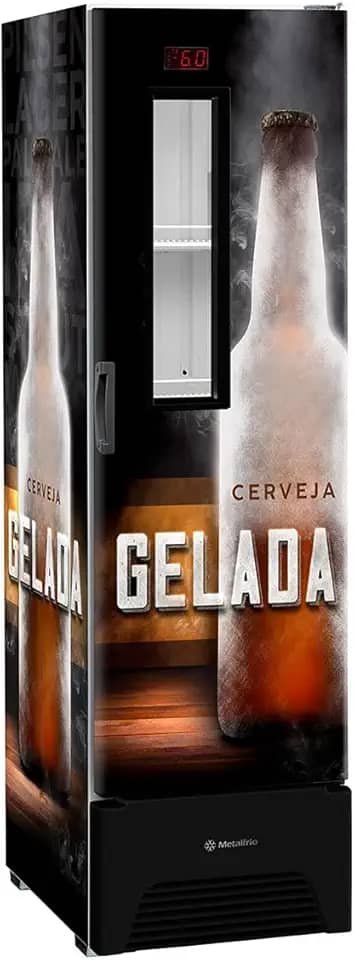 Cervejeira 324 L, Vertical Adesivada - Vn28Fpde15, Preto, 220 Volts, Metalfrio