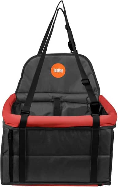 ASSENTO TRANSPET VERMELHO / PRETO Tubline para Cães e Gatos até 10kg