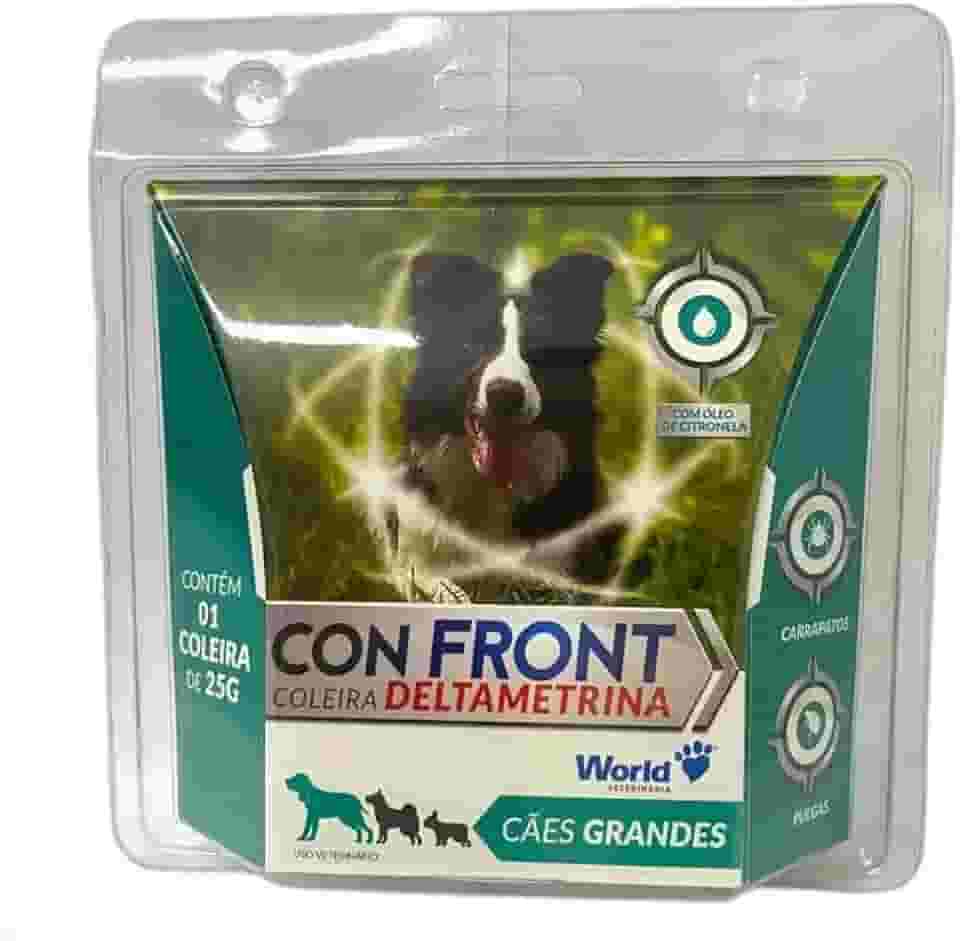 Con Front Coleira Antipulgas e Carrapatos Cães Grandes 60cm