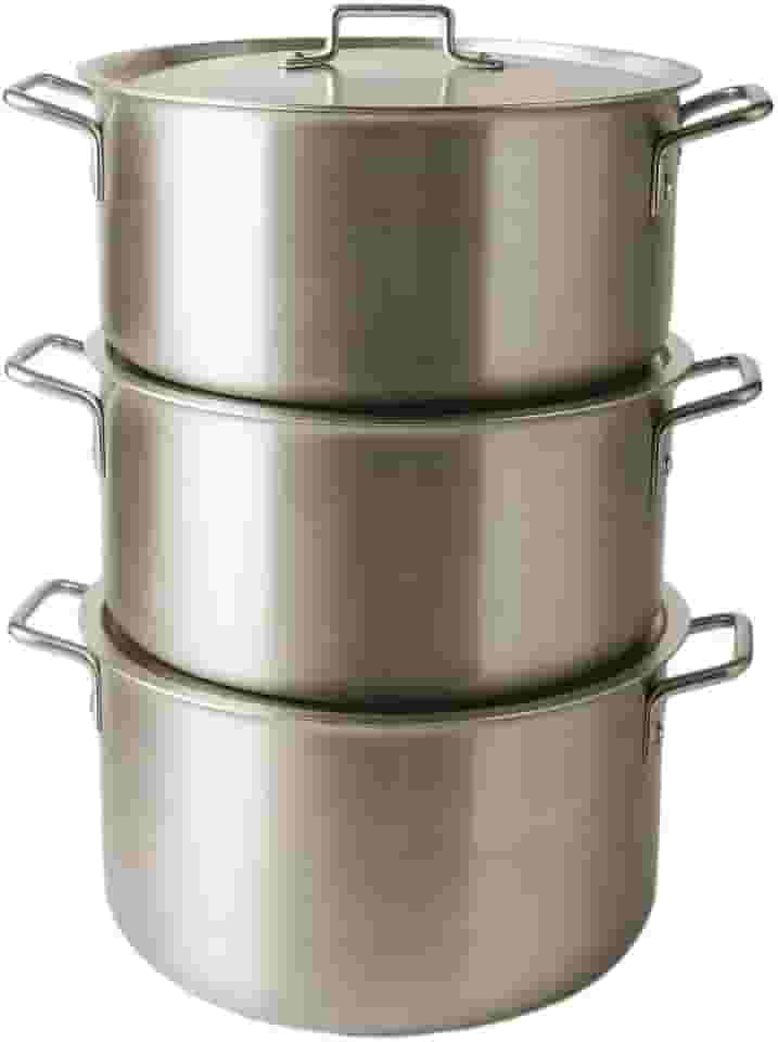 panela de aluminio,Jogo de Panela Caldo de Alumínio 3 Peças