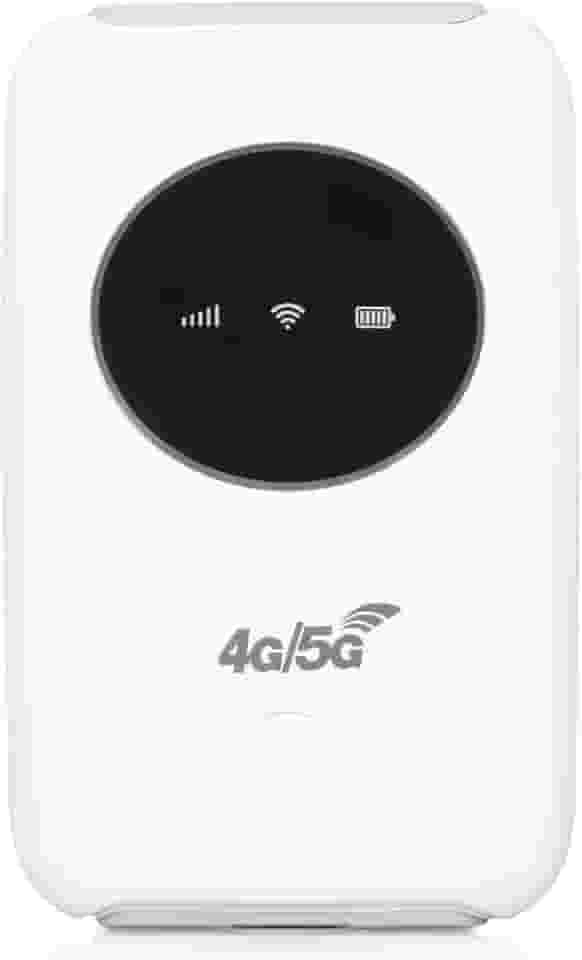 EBTOOLS Modem USB 4G LTE, roteador móvel 5G desbloqueado de 300 Mbps com 10 usuários, hotspot portátil de viagem integrado 3200 mAh com slot para cartão SIM