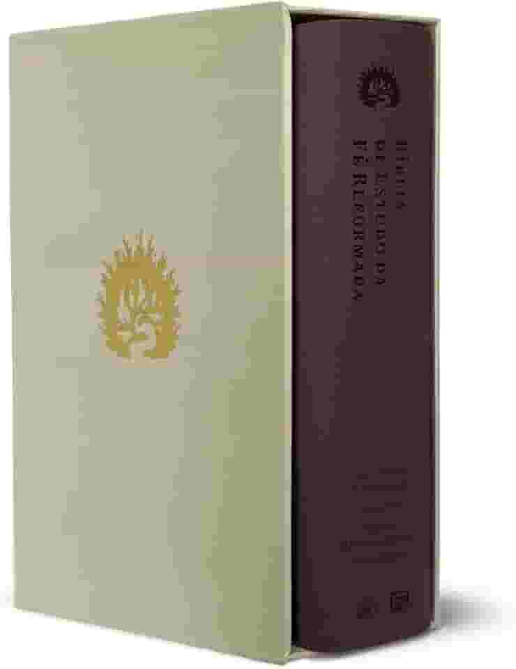 A Bíblia de Estudo da Fé Reformada: Capa Luxo Vinho e Estojo