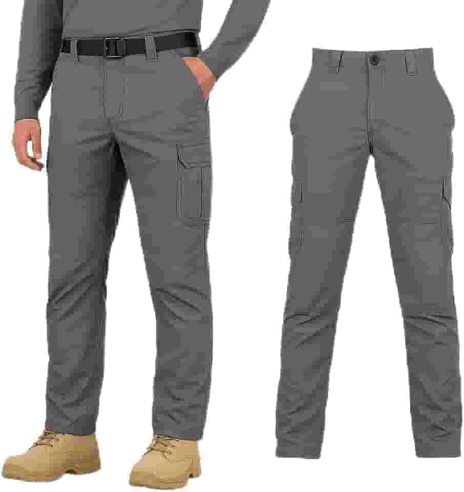 Calça Tática Unissex Trilha & Pesca Thunder Poly‑Stop Antirrasgo Leve 6 Bolsos Seca Rápido para caminhada Trabalho Trilha Escalada e Montanhismo.