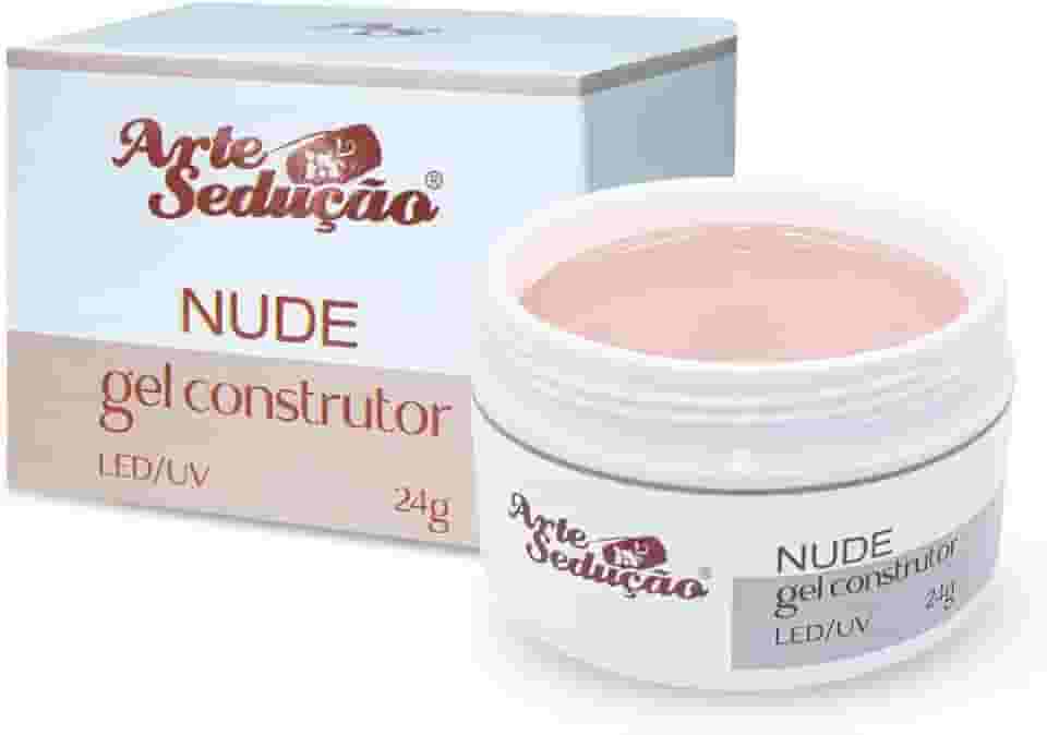 Gel para Unhas Arte Sedução Nude, 24g, Gel Construtor Alongamento de Unhas