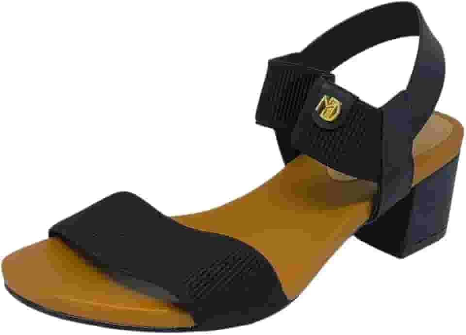 Sandália Feminina Modare Salto Blocado Calce Fácil