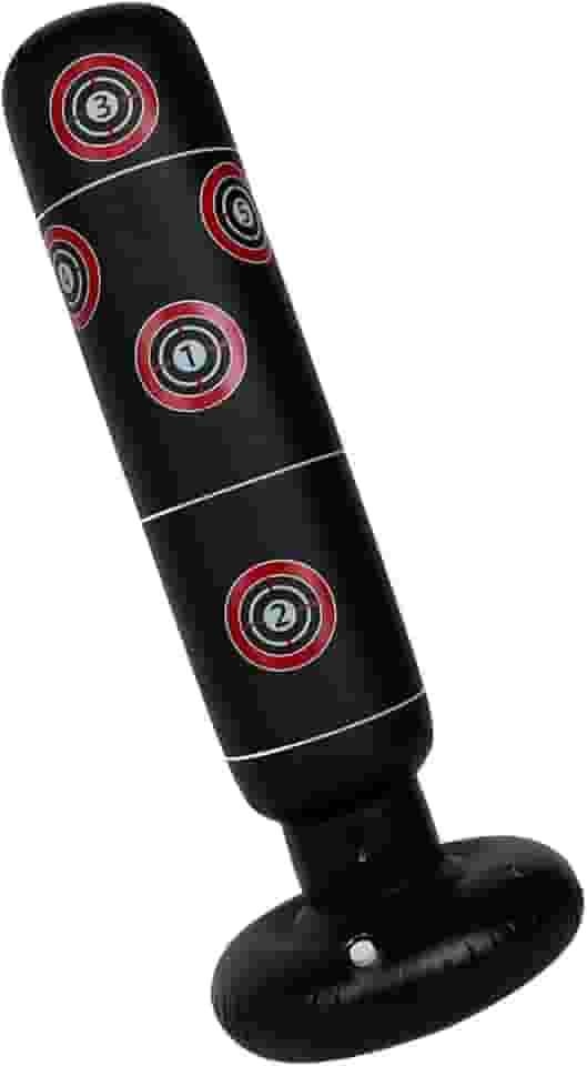 Pssopp Saco de Pancadas Autônomo, Material de PVC, Melhora a Coordenação e Flexibilidade, Saco de Pancadas Inflável de 63 Polegadas para Crianças e Adultos, Academia Doméstica