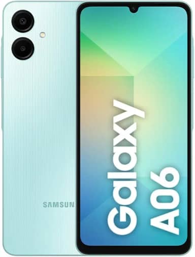 Celular Samsung Galaxy A06, 128GB, 4GB RAM, Tela 6.7', Câm. Traseira 50+2MP, Frontal 8MP - Verde Claro