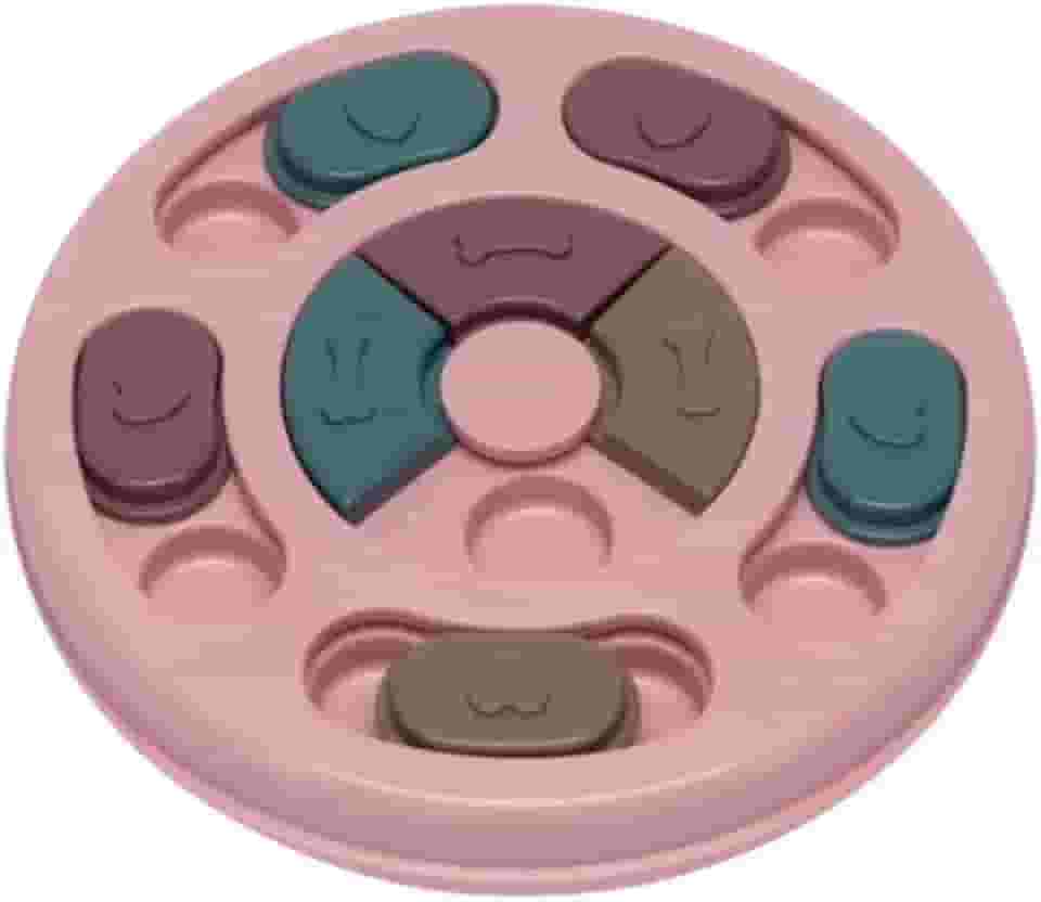 Brinquedo Pet Comedouro Interativo Redondo para Cães e Gatos