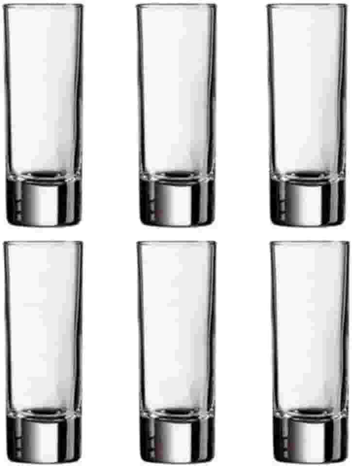 Jogo 6 copos dose shot vodka tequila 70ML vidro transparente
