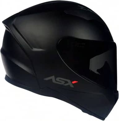 Capacete Moto ASX City Solid Preto Fosco