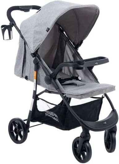 Maxi Baby Carrinho de Bebê Passeio Vira Berço Startravel (Cinza)