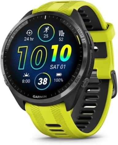 Garmin Relógio Forerunner 965 Amarelo 47mm com Monitor Cardíaco de Pulso e GPS