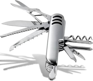 Canivete Suiço Multifuncional Inox 10 em 1 Portátil Dobrável Ferramenta Camping Pesca Viagem Sobrevivência Corte Abridor Tesoura Chave Phillips Saca Rolhas Serra Compacto (1)