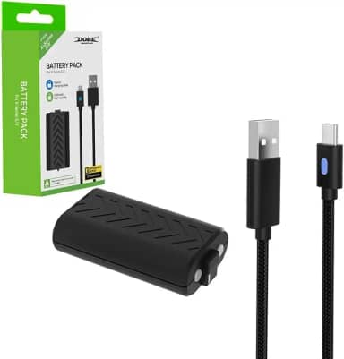 Bateria Recarregável + Cabo USB Tipo C Preto para Controle Joystick Manete de Xbox Series X/S Completo