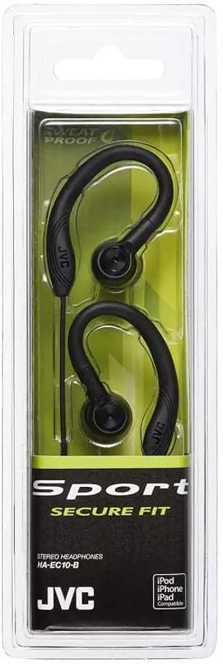 Fone de ouvido JVC Earclip Sport HAEC10B, preto