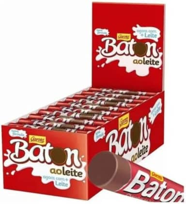 Chocolate Baton Ao Leite Garoto 480g - 30 Unidades De 16 gramas