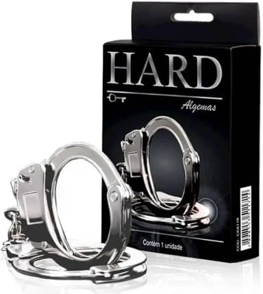 HARD - Algema Sensual Em Metal Reforçada Cromado REF:HA109MC