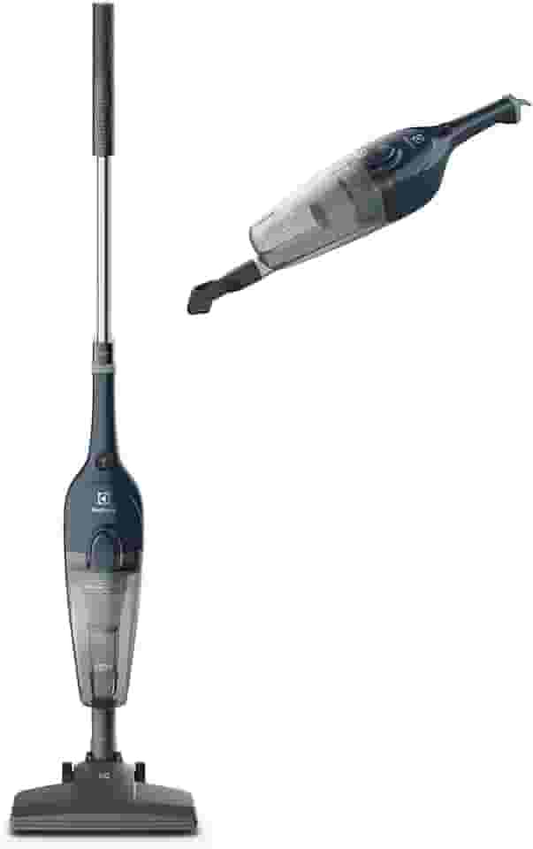Aspirador pó vertical com fio portátil de mão 2 em 1 1450W cabo 5m capacidade 1,6L filtro HEPA Electrolux STK14 Azul Denim 127v