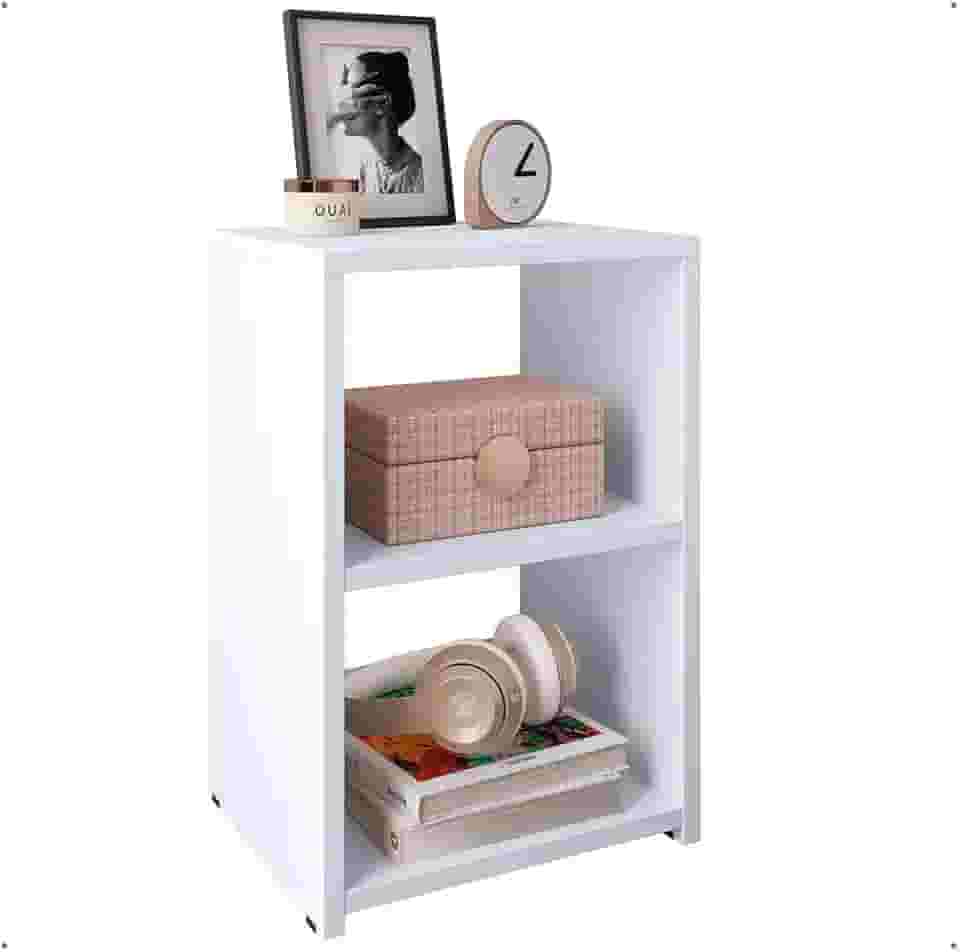 Mesa De Cabeceira Mudo Basic New Bide Quarto Cama Nicho (Branco)