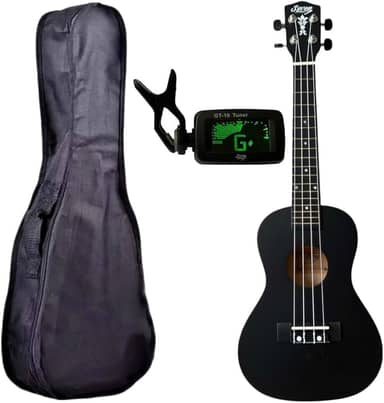 Ukulele Seven Soprano SUK-07 BK C/Capa e Afinador