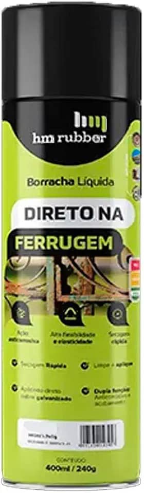 Borracha líquida impermeabilizante spray 400 ml alumínio - HM Rubber Impertech