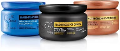 Eudora Kit Siàge Cronograma Capilar para Cabelos com Química (3 itens)