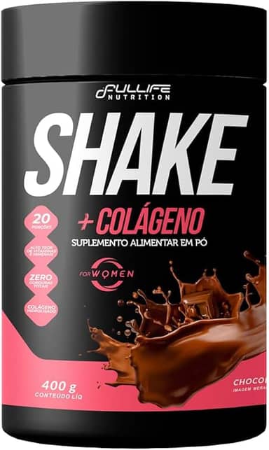 Shake Substituto de Refeição Com Colágeno Fullife 400g (400g, Chocolate)