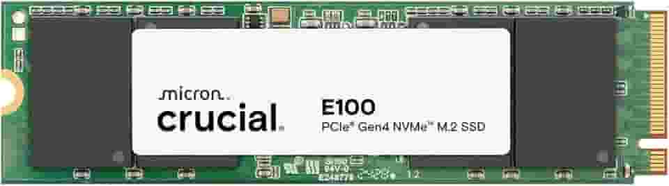 Crucial SSD interno E100 1TB M.2 NVMe PCIe Gen4, até 5.000 MB/s, compatível com laptop e desktop - CT1000E100SSD8