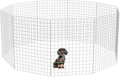 Cercado Móvel Pet Grande Dobrável para Cachorros Pequeno e Médio Porte Coelho 80cm Altura Cercadinho Articulado Portátil (BRANCO, 10 TELAS)