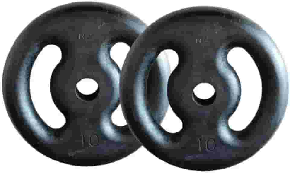 Kit com 2 Anilhas de Ferro Fundido de 10 Kg