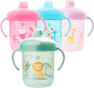 Copo Treinamento Infantil Antivazamento Bico Rigido Pimpolho (Leão)