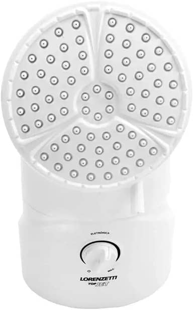 Ducha Top Jet Eletrônico 220V 7500W, Lorenzetti, 7541507, Branco, Pequeno