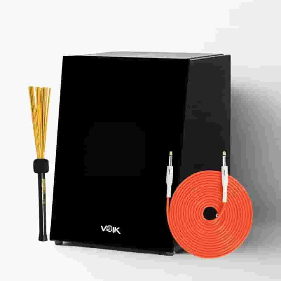 Cajon Elétrico Preto Com Vassourinha C82 Voik By FSA Strike (BK STK)