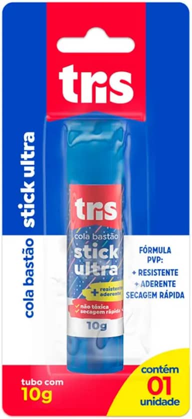 Cola Bastão Stick Ultra - 10G - Cart C/1Un - Tris