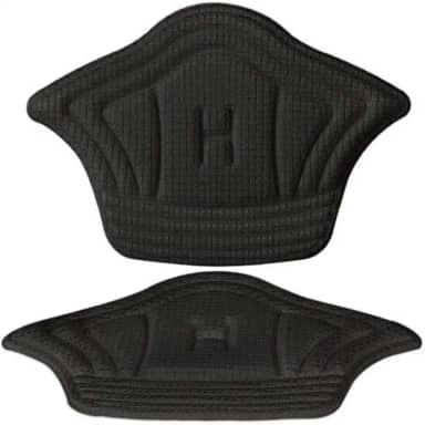 02 PARES DE PROTETOR DE CALCANHAR REVESTIDO CONFORTÁVEL TORNOZELO (PRETO)