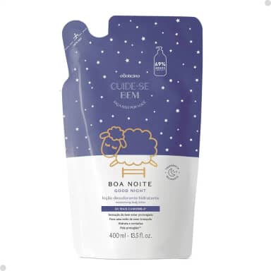 Refil Loção Hidratante Desodorante Corporal Cuide-se Bem Boa Noite 350ml Cuide-se bem