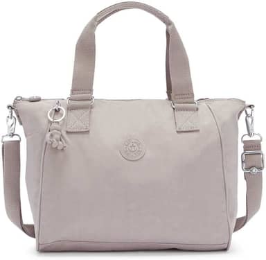 Bolsa Kipling Amiel Cinza