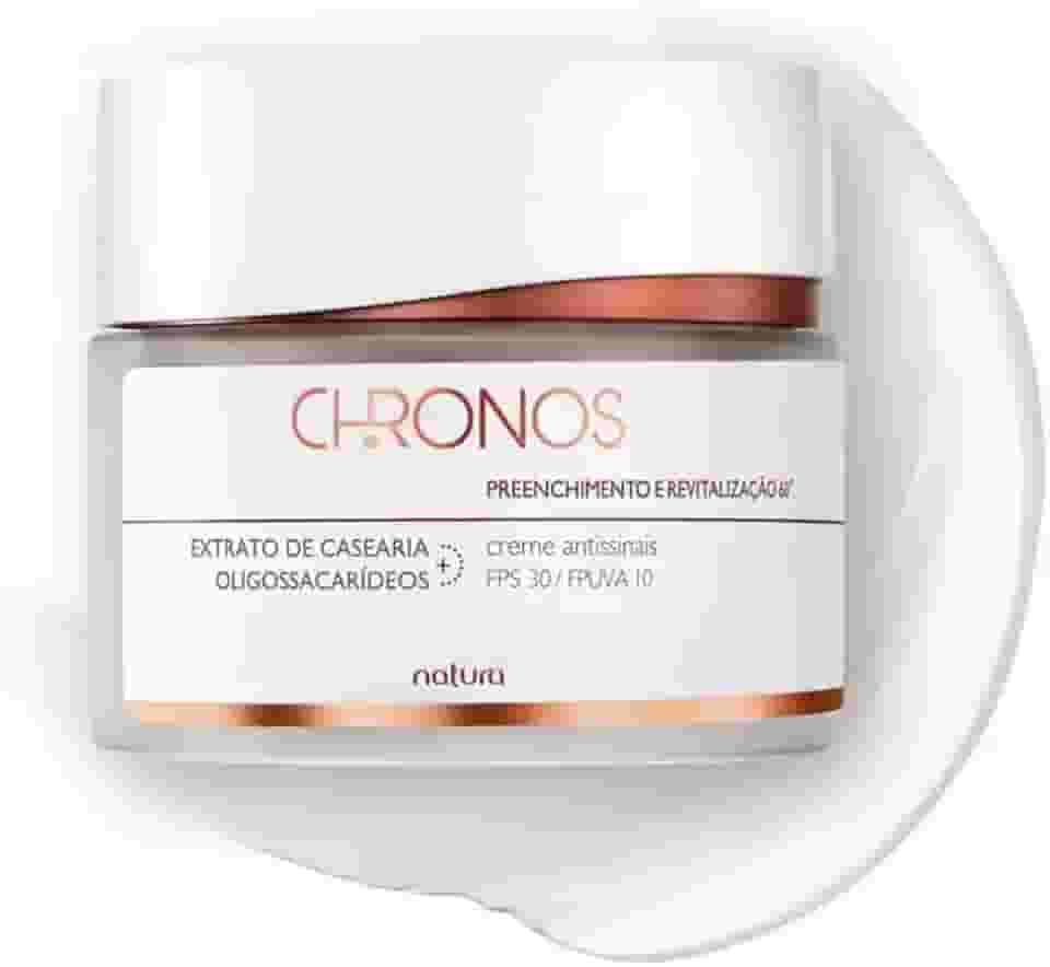 Chronos Creme Antissinais, Preenchimento e Revitalização 60+ Dia, FPS 30/FPUVA 10
