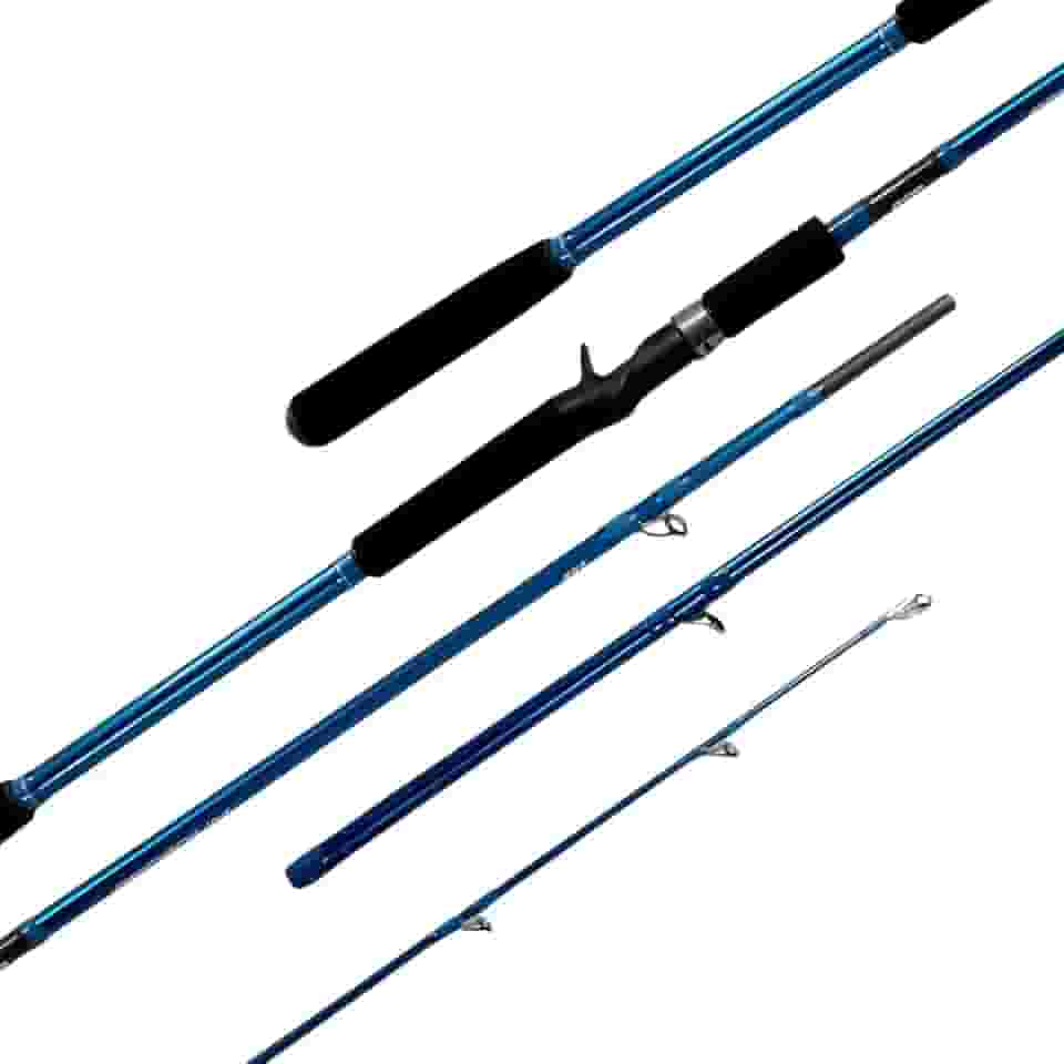 Vara de Pesca Arcadium, Carbono IM6, 2,40m, Carretilha, 30-60 lbs, 2 Partes