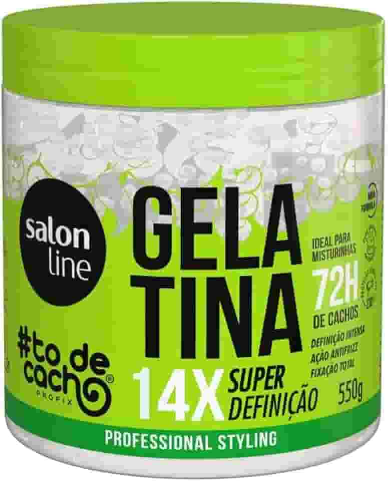 Salon Line, Gelatina Capilar, ToDeCacho, Super Definição, Vegana - Cabelos Ondulados, Cacheados e Crespos, 550 g