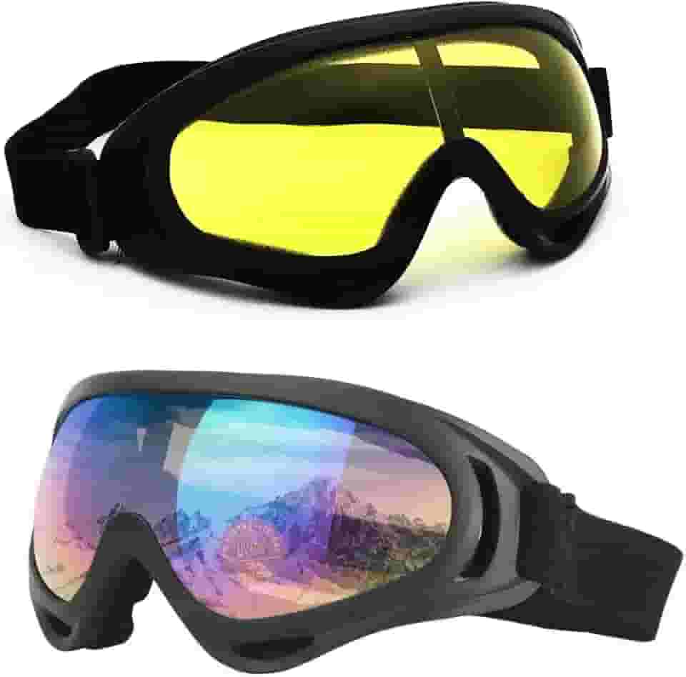 Óculos Esqui Jet Ski Snowboard Paintball Kit Com 2 Unidades