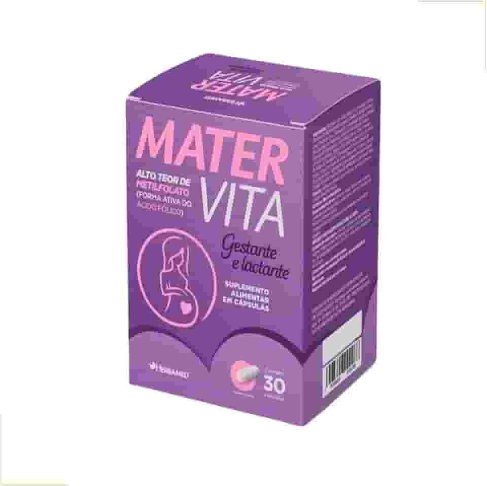 Suplemento Alimentar Mater Vita Herbamed 30 cáps - Vitamina para Grávida e Lactantes - 19 Vitaminas e Minerais