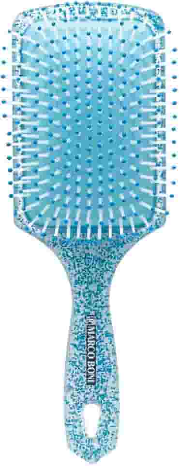 Marco Boni, Escova Raquete Nylon Pin Glitter Azul, 7693, Marco Boni, Azul, 1 Unidade.