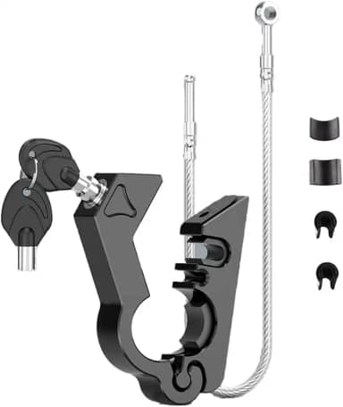 Cadeado para Moto(preto), Trava para Moto, Trava Moto, Cadeado Moto, Trava Moto Manete Freio e Acelerador, para Todas As Motocicletas, Motos, Quadriciclos, Scooter com Diâmetros de Guidão