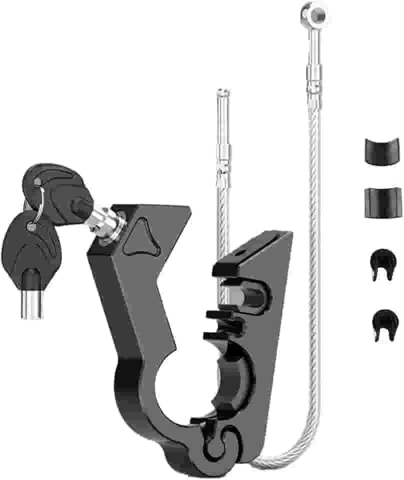 Cadeado para Moto(preto), Trava para Moto, Trava Moto, Cadeado Moto, Trava Moto Manete Freio e Acelerador, para Todas As Motocicletas, Motos, Quadriciclos, Scooter com Diâmetros de Guidão