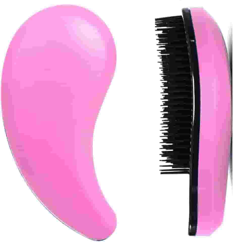 Escova pequena para cães – Escova de pelo para filhotes – Ferramenta de cuidados para pelúcia, Yorkies, maltês, Shih Tzu, Chihuahua (rosa)