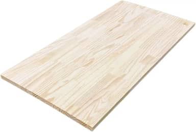 Tampo Madeira Maciça Pinus Lixado 2,5cm Escritorio Setup Bancada Tampa Maciço Mesa Pia Meligna (Sem Verniz, 160x70cm)