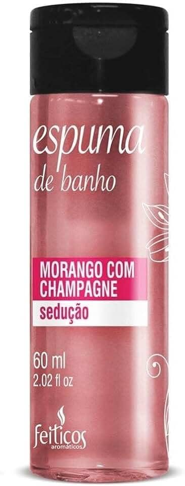 Espuma de Banho - Morango C/ Champagne - 60 Ml, Feitiços Aromáticos