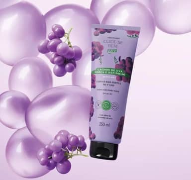 O Boticário Máscara Capilar, 250ml, Creme, Vegano, Unissex, Cabelos Crespos e Volumosos, Maciez e Força, Adulto, Tratamento Capilar, 1 Unidade